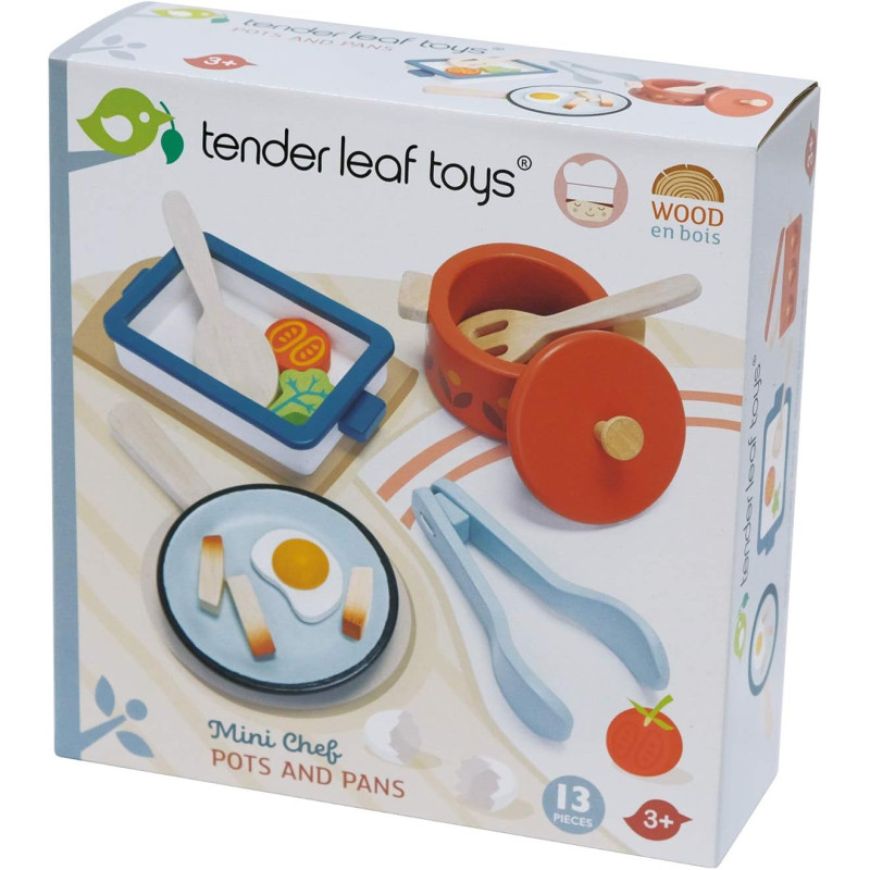 Set de casseroles et poêles en bois - Tender Leaf