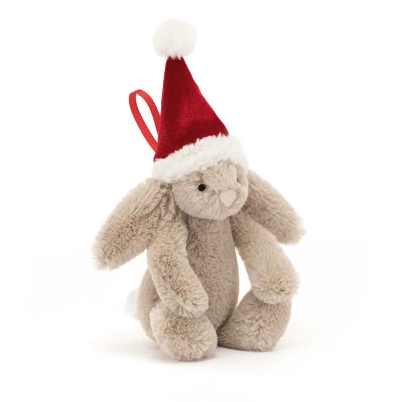 Peluche Lapin Bashful déco de Noël 13 cm - Jellycat