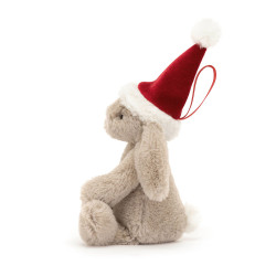Peluche Lapin Bashful déco de Noël 13 cm - Jellycat