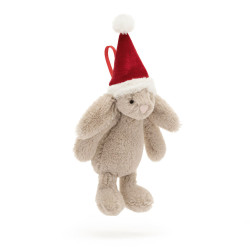 Peluche Lapin Bashful déco de Noël 13 cm - Jellycat