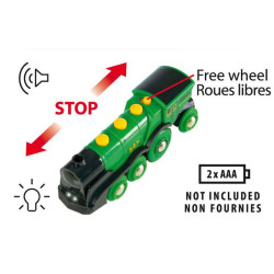 Locomotive Verte Puissante à piles - Brio
