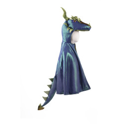 Déguisement Cape de dragon métalique Emerald 5/6 Ans - Great Pretenders