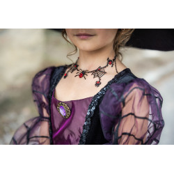 Déguisement Robe et chapeau de sorcière Améthyste 3/4 Ans - Great Pretenders