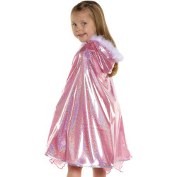 Déguisement Cape de princesse rose pailletée 4/6 Ans - Great Pretenders