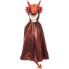 Déguisement Cape de Dragon Ruby rouge métallique 5/6 ans - Great Pretenders