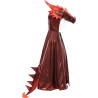 Déguisement Cape de Dragon Ruby rouge métallique 5/6 ans - Great Pretenders