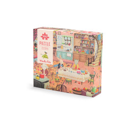 Puzzle 100Pcs A La Maison La Grande Famille - Moulin Roty