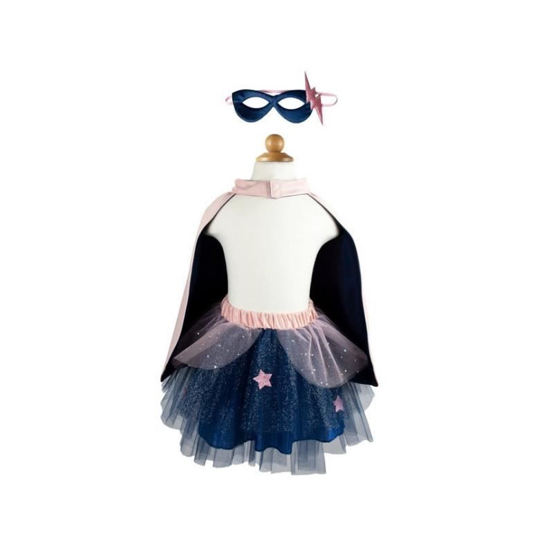Set super héroïne rose/bleu marine 4/6 ans - Great Pretenders