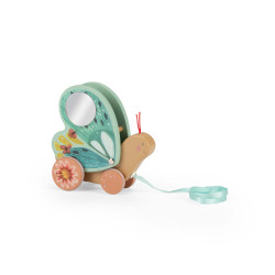 Papillon à tirer Trois petits lapins - Moulin Roty