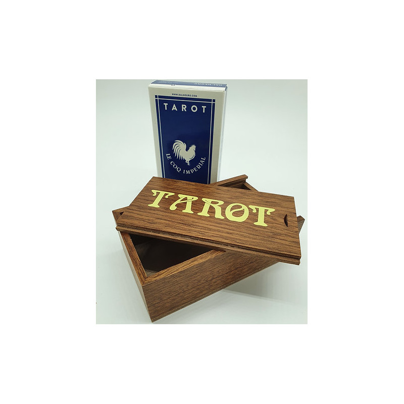 Boîte en bois à tirette - Tarot - Jeux Chavet