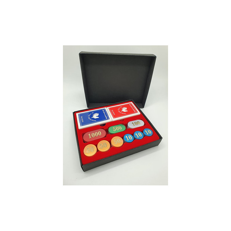 Coffret Bridge en carton - 90 Jetons - Jeux Chavet