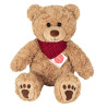 Peluche Ours Curtis avec foulard rouge 30 cm - Hermann Teddy
