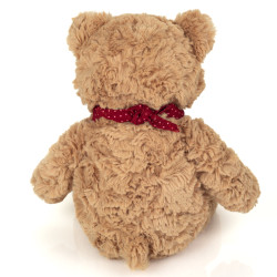 Peluche Ours Curtis avec foulard rouge 30 cm - Hermann Teddy