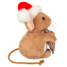 Peluche Souris de Noël avec biscuit 11 cm - Hermann Teddy