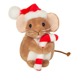 Peluche souris de Noël avec...