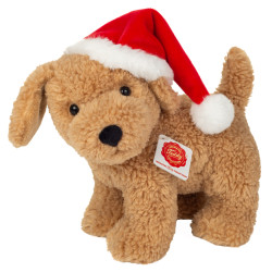 Peluche chien avec bonnet...