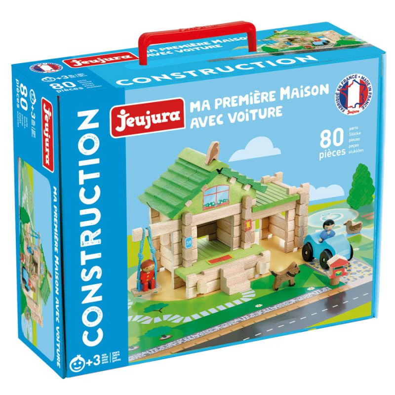 Ma Première Maison avec voiture 80 pièces - Jeujura