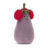 Peluche Aubergine Toastie Vivacious de Noël 16 cm - Jellycat