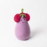 Peluche Aubergine Toastie Vivacious de Noël 16 cm - Jellycat