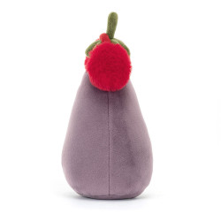 Peluche Aubergine Toastie Vivacious de Noël 16 cm - Jellycat