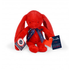 Peluche Lapin Méloé rouge...