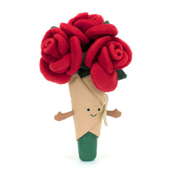 Peluche bouquet de roses...