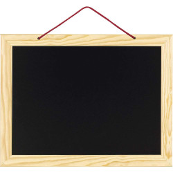 Ardoise en bois ABC et chiffres - Jeujura