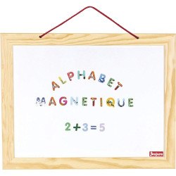 Ardoise en bois ABC et chiffres - Jeujura