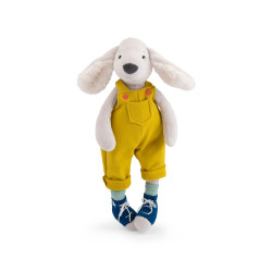 Poupée chien Pilou Jaune -...