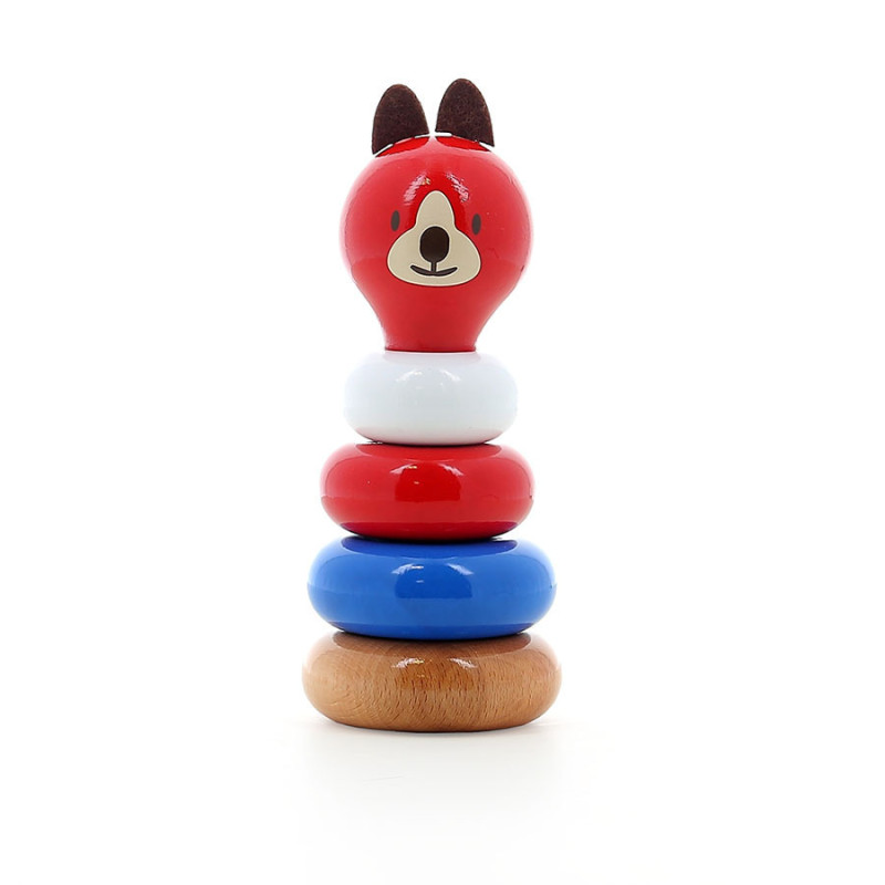 Jouet à empiler en bois - Lucien le chien - les Boizoos - Vilac