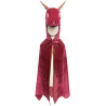 Déguisement Cape de dragon "Starry night" rouge/cuivre 5-6 - Great Pretenders