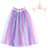 Déguisement Cape de licorne Arc-en-ciel avec Serre-tête 4-6 ans  - Great Prentenders