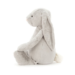 Peluche Bashful Lapin Gris Argent géant 94 cm - Jellycat