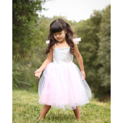 Robe de princesse à paillettes argentées 3/4 ans - Great Pretenders