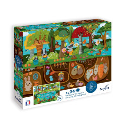 2 Puzzles 24 pièces : Vie...