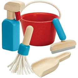 Set d'entretien en bois -...