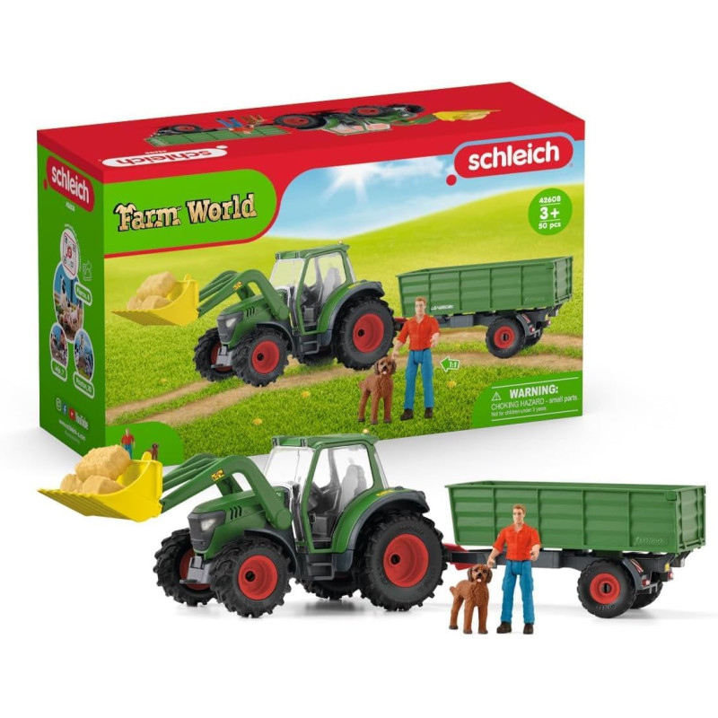 Tracteur et remorque - Schleich