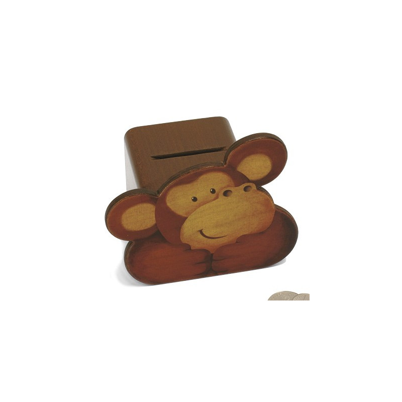 Tirelire en bois visage hippo - Weizenkorn