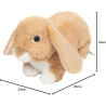 Peluche Lapin bélier beige 23 cm - Hermann Teddy