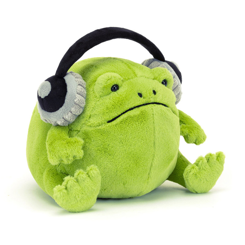 Peluche Ricky la grenouille avec casque 15 cm - Jellycat
