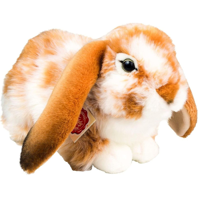 Peluche Lapin bélier marron et blanc 30 cm - Hermann Teddy