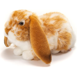 Peluche Lapin bélier marron et blanc 30 cm - Hermann Teddy