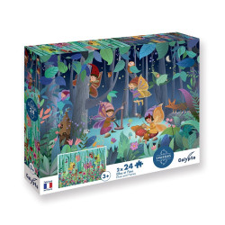2 Puzzles 24 pièces : Elfes...