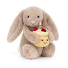 Peluche Lapin avec gâteau d'anniversaire 31 cm - Jellycat