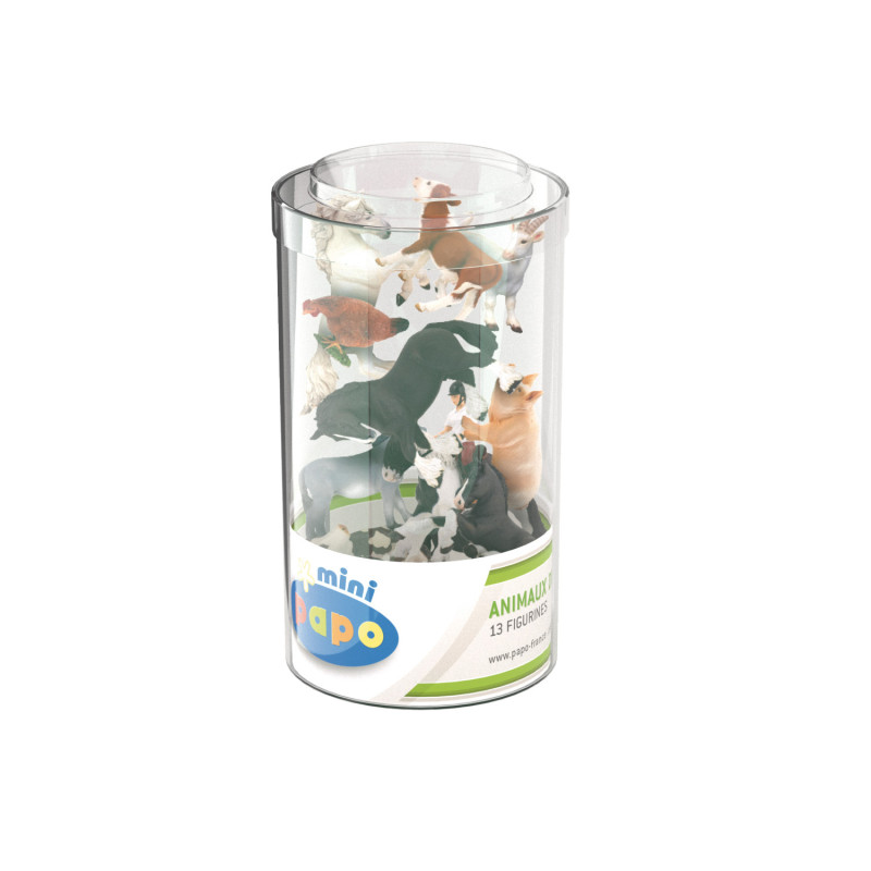 12 mini figurines de la ferme - Papo