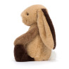 Peluche lapin bashful Patchwork marron 31 cm - Jellycat