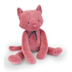 Peluche chat rose Méloé 56...