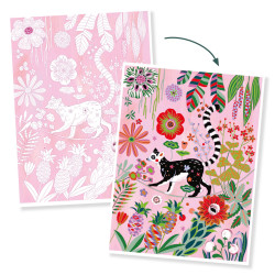 Posters à colorier Colouring Gallery : Sauvages - Djeco