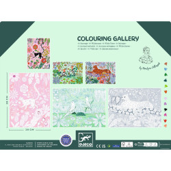 Posters à colorier Colouring Gallery : Sauvages - Djeco
