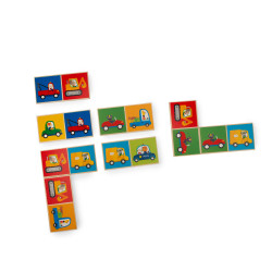 Domino Véhicules en Bois : Les Popipop - Moulin Roty